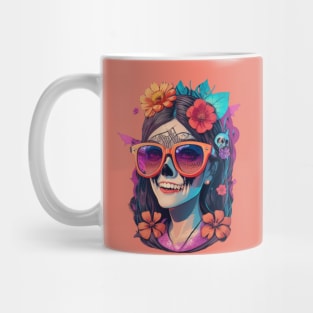 Vampire Woman Skull Tattoo Mug